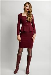 PEPLUM ΦΟΡΕΜΑ ΜΕ ΧΡΥΣΑ ΚΟΥΜΠΙΑ - ΜΠΟΡΝΤΟ DESIREE