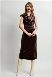 ΒΕΛΟΥΔΙΝΟ ΦΟΡΕΜΑ ΜΕ ΝΤΡΑΠΕ ΛΑΙΜΟΚΟΨΗ - ΚΑΦΕ DESIREE