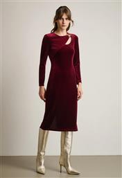 ΒΕΛΟΥΤΕ MIDI ΦΟΡΕΜΑ ΜΕ ΑΝΟΙΓΜΑ ΣΤΟΝ ΩΜΟ - ΜΠΟΡΝΤΟ DESIREE