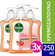 ΥΓΡΟ ΚΡΕΜΟΣΑΠΟΥΝΟ GRAPEFRUIT 250 ML 3ΤΜΧ DETTOL