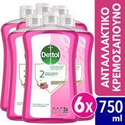 LIQUID SOAP WILD BERRY REFILL 750 ML X6 DETTOL από το e-SHOP