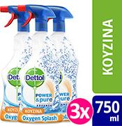 ΠΟΛΥΚΑΘΑΡΙΣΤΙΚΟ SPRAY ΚΟΥΖΙΝΑΣ 500ML + 250 ML ΔΩΡΟ 3TMX DETTOL από το e-SHOP