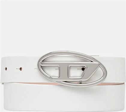 ΑΝΑΣΤΡΕΨΙΜΗ ΔΕΡΜΑΤΙΝΗ ΖΩΝΗ OVAL D LOGO B-1DR W REV II ΓΥΝΑΙΚΕΙΑ, ΧΡΩΜΑ: ΑΣΠΡΟ, X09874.P1245 DIESEL