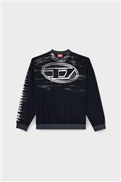 ΑΝΔΡΙΚΗ ΜΠΛΟΥΖΑ ΦΟΥΤΕΡ ΜΕ ΛΟΓΟΤΥΠΟ RELAXED FIT - W25A186540AGCB ΜΠΛΕ ΣΚΟΥΡΟ DIESEL