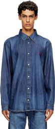 ΑΝΔΡΙΚΟ DENIM ΠΟΥΚΑΜΙΣΟ ΜΕ ΛΟΓΟΤΥΠΟ ''D-SIMPLY' - W25A035340DBDB DENIM BLUE ΣΚΟΥΡΟ DIESEL