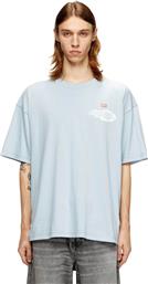 ΑΝΔΡΙΚΟ T-SHIRT ΜΕ ΛΟΓΟΤΥΠΟ REGULAR FIT ''T-BOXT-T23'' - W25A187310PLAT ΓΑΛΑΖΙΟ DIESEL