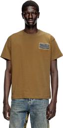ΑΝΔΡΙΚΟ T-SHIRT ΜΕ ΛΟΓΟΤΥΠΟ REGULAR FIT ''T-NORM-T3'' - W25A193440AGRI ΚΑΦΕ DIESEL
