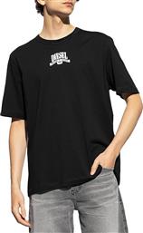 ΑΝΔΡΙΚΟ T-SHIRT ΜΕ ΛΟΓΟΤΥΠΟ REGULAR FIT - W24A150200GRAI ΜΑΥΡΟ DIESEL