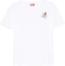 ΑΝΔΡΙΚΟ T-SHIRT ΜΕ ΛΟΓΟΤΥΠΟ REGULAR FIT - W25A196620QIAM ΛΕΥΚΟ DIESEL