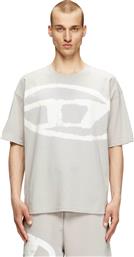 ΑΝΔΡΙΚΟ T-SHIRT ΜΕ ΛΟΓΟΤΥΠΟ RELAXED FIT 'T-BOXT-BLEACH'' - W25A148720QKAS ΓΚΡΙ DIESEL