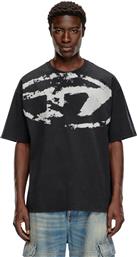 ΑΝΔΡΙΚΟ T-SHIRT ΜΕ ΛΟΓΟΤΥΠΟ RELAXED FIT 'T-BOXT-N14'' - W25A130490DQAU ΜΑΥΡΟ DIESEL