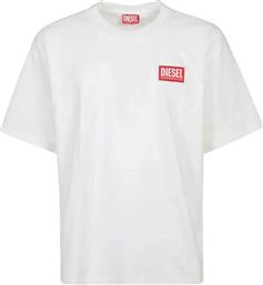 ΑΝΔΡΙΚΟ T-SHIRT ΜΕ ΛΟΓΟΤΥΠΟ RELAXED FIT ''T-BOXT-N14'' - W25A149470NIAR ΛΕΥΚΟ DIESEL