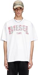 ΑΝΔΡΙΚΟ T-SHIRT ΜΕ ΛΟΓΟΤΥΠΟ ''T-ADJUST-R25' - S25A172680PLAT ΛΕΥΚΟ DIESEL