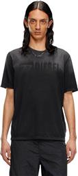 ΑΝΔΡΙΚΟ T-SHIRT ΜΕ ΣΤΑΜΠΤΩΤΟ ΛΟΓΟΤΥΠΟ REGULAR FIT - W24A140200AJDD ΜΑΥΡΟ DIESEL