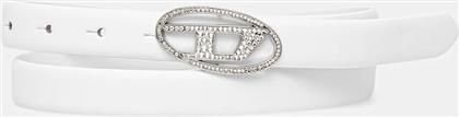 ΔΕΡΜΑΤΙΝΗ ΖΩΝΗ OVAL D LOGO B-1DR STRASS 20 ΓΥΝΑΙΚΕΙΑ, ΧΡΩΜΑ: ΑΣΠΡΟ, X09972.P6364 DIESEL