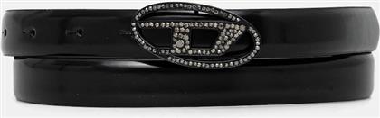 ΔΕΡΜΑΤΙΝΗ ΖΩΝΗ OVAL D LOGO B-1DR STRASS 20 ΓΥΝΑΙΚΕΙΑ, ΧΡΩΜΑ: ΜΑΥΡΟ, X09972.P6958 DIESEL