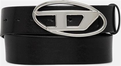ΔΕΡΜΑΤΙΝΗ ΖΩΝΗ OVAL D LOGO B-1DR W ΧΡΩΜΑ: ΜΑΥΡΟ, X08727.PR666 DIESEL
