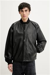 ΔΕΡΜΑΤΙΝΟ ΜΠΟΥΦΑΝ BOMBER L-KHAT JACKET ΧΡΩΜΑ: ΜΑΥΡΟ, A16865.0PFAH DIESEL