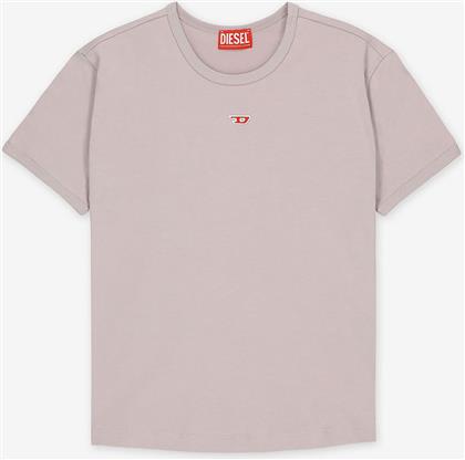 ΓΥΝΑΙΚΕΙΟ T-SHIRT ΜΕ ΚΕΝΤΗΜΕΝΟ MONOGRAM SLIM FIT ''T-UNCUTIE' - S25A149620GRAI ΓΚΡΙ DIESEL