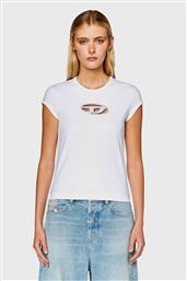 ΓΥΝΑΙΚΕΙΟ T-SHIRT ΜΕ ΛΟΓΟΤΥΠΟ ''T-BALLET-D'' - W25A062680AFAA ΛΕΥΚΟ DIESEL