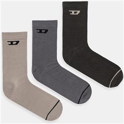 ΚΑΛΤΣΕΣ SKM-D-TENNIS-CREW 3-PACK ΧΡΩΜΑ: ΜΠΕΖ, A17883.0LKBI DIESEL