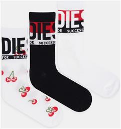 ΚΑΛΤΣΕΣ SKM-RAY 3-PACK ΧΡΩΜΑ: ΑΣΠΡΟ, 00SAYJ.0LKDV DIESEL