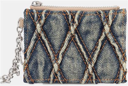 ΠΟΡΤΟΦΟΛΙ CHARM-D CARD HOLDER WITH CHAIN ΧΡΩΜΑ: ΜΠΛΕ, X10417.P5570 DIESEL