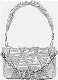 ΤΣΑΝΤΑ CHARM-D CHARM-D POUCH ΧΡΩΜΑ: ΑΣΗΜΙ, X10286.P8240 DIESEL