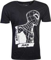 T-SHIRT SIDE VIEW SPIDEY BLK M DIFUZED