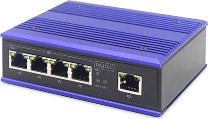 INDUSTRIAL NETWORK SWITCH UNMANAGED L2 5-PORT GIGABIT ETHERNET (1000 MBPS) DIGITUS