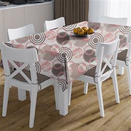 ΑΛΕΚΙΑΣΤΟ ΤΡΑΠΕΖΟΜΑΝΤΗΛΟ 140X220 + ΤΡΑΒΕΡΣΑ CIRCLES 469 (140X220) DIMCOL