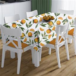 ΑΛΕΚΙΑΣΤΟ ΤΡΑΠΕΖΟΜΑΝΤΗΛΟ 140X300 + ΤΡΑΒΕΡΣΑ ORANGES 474 DIMCOL