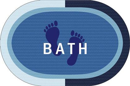 ΥΠΕΡΑΠΟΡΡΟΦΗΤΙΚΟ ΠΑΤΑΚΙ ΜΠΑΝΙΟΥ (50X70) BATH SKY BLUE DIMCOL