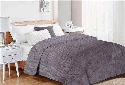 ΚΟΥΒΕΡΤΑ CORAL FLEECE ΥΠΕΡΔΙΠΛΗ 220X240ΕΚ. BRICK 06 GREY 33482524004 (ΥΦΑΣΜΑ: POLYESTER, ΧΡΩΜΑ: ΓΚΡΙ, ΜΕΓΕΘΟΣ: ΥΠΕΡΔΙΠΛΑ) - - 33482524004 DIMCOL
