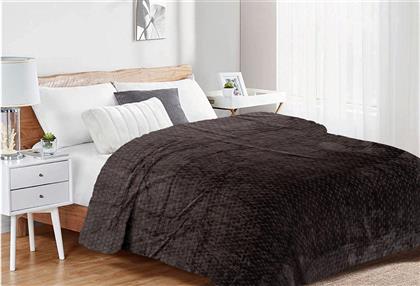 ΚΟΥΒΕΡΤΑ CORAL FLEECE ΥΠΕΡΔΙΠΛΗ 220X240ΕΚ. BRICK 08 GREY-BLACK 33482524006 (ΥΦΑΣΜΑ: POLYESTER, ΧΡΩΜΑ: ΜΑΥΡΟ, ΜΕΓΕΘΟΣ: ΥΠΕΡΔΙΠΛΑ) - - 33482524006 DIMCOL