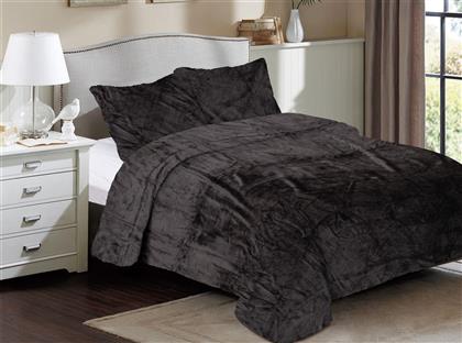 ΚΟΥΒΕΡΤΑ CORAL FLEECE ΜΟΝΗ 160X220ΕΚ. SOLID 08 GREY-BLACK 33422506006 (ΥΦΑΣΜΑ: POLYESTER, ΧΡΩΜΑ: ΜΑΥΡΟ, ΜΕΓΕΘΟΣ: ΜΟΝΑ) - - 33422506006 DIMCOL