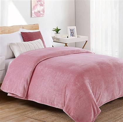 ΚΟΥΒΕΡΤΑ FLEECE ΜΟΝΗ 160X220 ΜΟΝΟΧΡΩΜΗ CASHMERE PINK (160X220) DIMCOL