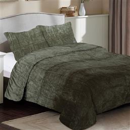 ΚΟΥΒΕΡΤΑ FLEECE ΜΟΝΗ (160X220) SOLID 07 OLIVE DIMCOL