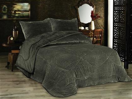 ΚΟΥΒΕΡΤΟΠΑΠΛΩΜΑ POPCORN FLEECE ΜΟΝΟ 160X220ΕΚ. OLIVE 1950 (ΥΦΑΣΜΑ: POLYESTER, ΧΡΩΜΑ: ΛΑΔΙ) - - 33421006051 DIMCOL