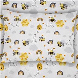 ΜΑΞΙΛΑΡΟΘΗΚΗ (50X70) 545 HONEY BEE WHITE-YELLOW DIMCOL