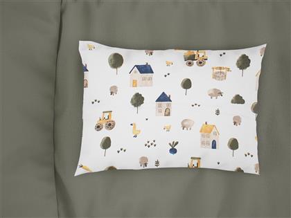 ΜΑΞΙΛΑΡΟΘΗΚΗ BEBE ΦΑΚΕΛΟΣ ΒΑΜΒΑΚΕΡΗ 35X45ΕΚ. VILLAGE 579 WHITE-GREEN (ΥΦΑΣΜΑ: ΒΑΜΒΑΚΙ 100%, ΧΡΩΜΑ: ΛΕΥΚΟ) - - 31111646058 DIMCOL