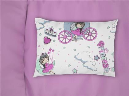 ΜΑΞΙΛΑΡΟΘΗΚΗ ΠΑΙΔΙΚΗ POLYCOTTON 50X70ΕΚ. PRINCESS 389 WHITE-LILAC (ΧΡΩΜΑ: ΛΕΥΚΟ, ΥΦΑΣΜΑ: 70% ΒΑΜΒΑΚΙ-30% POLYESTER) - - 32311647008 DIMCOL