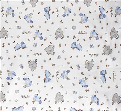 ΠΑΝΑ ΧΑΣΕΣ BEBE ΦΑΝΕΛΕΝΙΑ 80X80ΕΚ. ELEPHANT 074 WHITE-SKY BLUE (ΥΦΑΣΜΑ: ΦΑΝΕΛΑ, ΧΡΩΜΑ: ΛΕΥΚΟ) - - 31211328023 DIMCOL