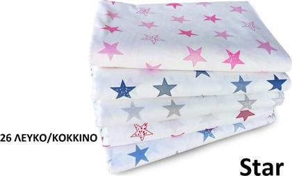 ΠΑΠΛΩΜΑ ΜΠΕΜΠΕ ΒΑΜΒΑΚΕΡΟ ΚΟΥΝΙΑΣ 120X160ΕΚ. STAR 46 WHITE-RED (ΥΦΑΣΜΑ: ΒΑΜΒΑΚΙ 100%, ΧΡΩΜΑ: ΛΕΥΚΟ, ΜΕΓΕΘΟΣ: ΚΟΥΝΙΑΣ) - - 1915917607302665 DIMCOL
