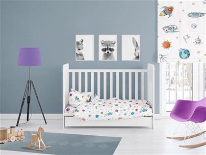 ΠΑΠΛΩΜΑ ΠΑΙΔΙΚΟ ΒΑΜΒΑΚΕΡΟ ΚΟΥΝΙΑΣ 120X160ΕΚ. SPACE 188 WHITE (ΥΦΑΣΜΑ: ΒΑΜΒΑΚΙ 100%, ΧΡΩΜΑ: ΛΕΥΚΟ, ΜΕΓΕΘΟΣ: ΚΟΥΝΙΑΣ) - - 31111121013 DIMCOL