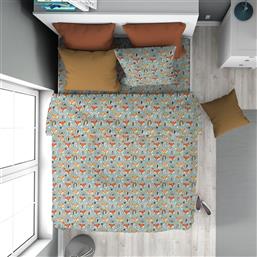 ΠΑΠΛΩΜΑ ΠΑΙΔΙΚΟ ΒΑΜΒΑΚΕΡΟ ΜΟΝΟ 160X240ΕΚ. FOX 528 PALE CYAN 32111123057 (ΥΦΑΣΜΑ: ΒΑΜΒΑΚΙ 100%, ΧΡΩΜΑ: ΜΠΛΕ) - - 32111123057 DIMCOL