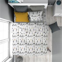 ΠΑΠΛΩΜΑ ΠΑΙΔΙΚΟ ΒΑΜΒΑΚΕΡΟ ΜΟΝΟ 160X240ΕΚ. SEABIRDS 578 WHITE-GREY 32111123055 (ΥΦΑΣΜΑ: ΒΑΜΒΑΚΙ 100%, ΧΡΩΜΑ: ΛΕΥΚΟ) - - 32111123055 DIMCOL