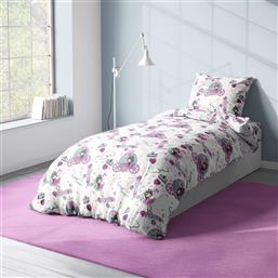 ΠΑΠΛΩΜΑ POLYCOTTON ΠΑΙΔΙΚΟ ΜΟΝΟ 160X240ΕΚ. PRINCESS 389 WHITE-LILAC (ΧΡΩΜΑ: ΛΕΥΚΟ, ΥΦΑΣΜΑ: 70% ΒΑΜΒΑΚΙ-30% POLYESTER) - - 32311123008 DIMCOL