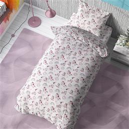 ΠΑΠΛΩΜΑΤΟΘΗΚΗ ΜΟΝΗ (160X240) UNICORN WHITE-PINK 108 DIMCOL από το SPITISHOP