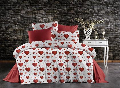ΠΑΠΛΩΜΑΤΟΘΗΚΗ POLYCOTTON ΜΟΝΗ 160X240ΕΚ. ΠΑΘΟΣ 607 WHITE-RED (ΧΡΩΜΑ: ΛΕΥΚΟ, ΥΦΑΣΜΑ: 70% ΒΑΜΒΑΚΙ-30% POLYESTER, ΜΕΓΕΘΟΣ: ΜΟΝΑ) - - 33310823068 DIMCOL